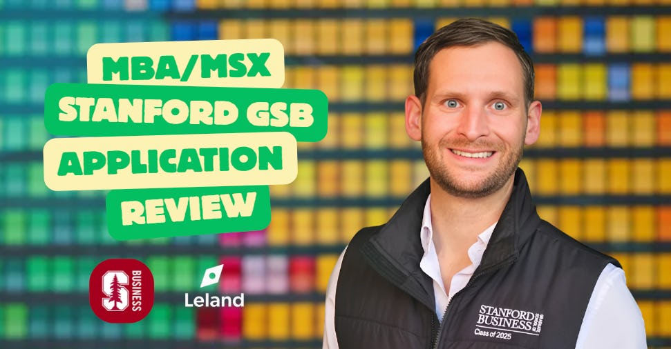 Stanford GSB MBA Application Review