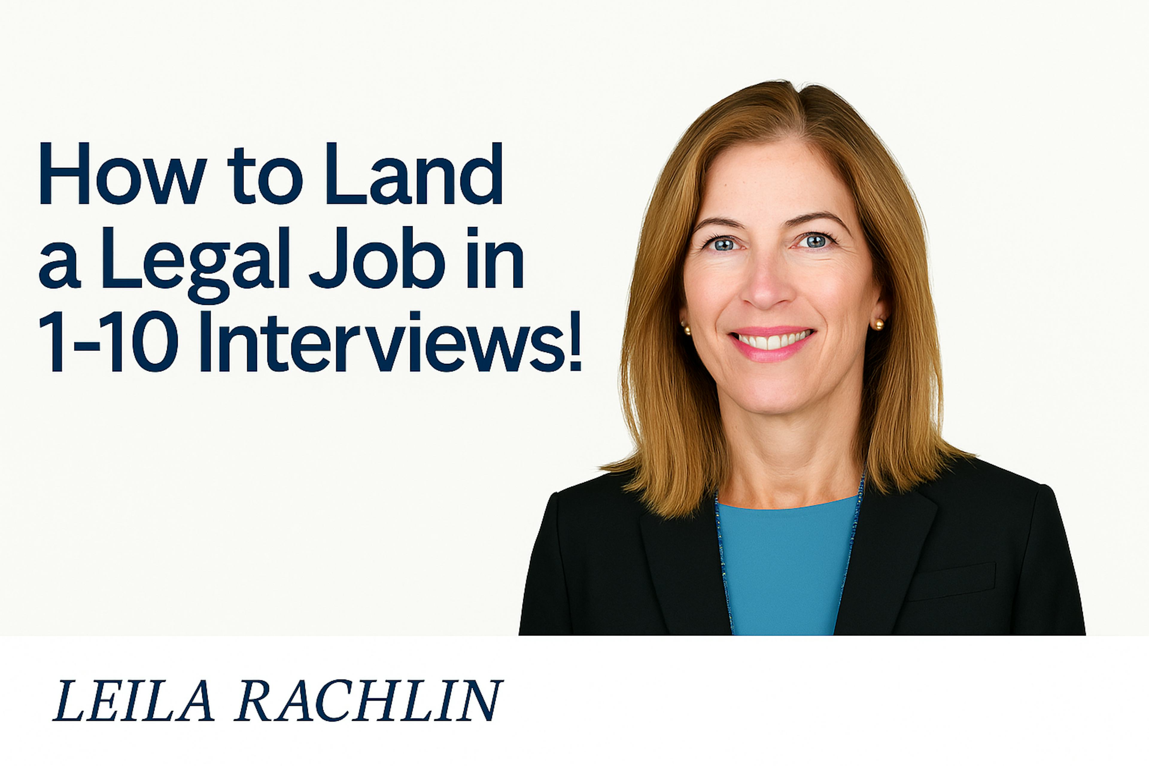 How to Land a Legal Job in 1-10 Interviews!