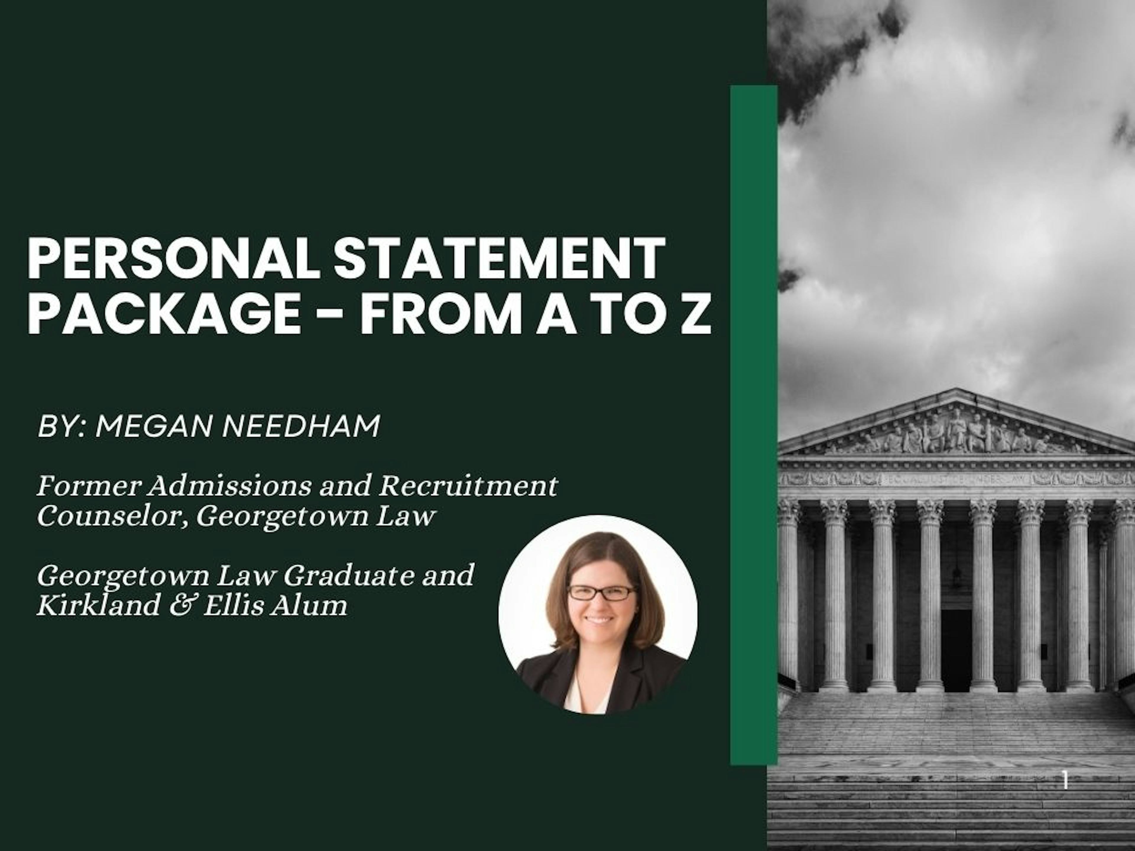 Personal Statement Package - from A to Z