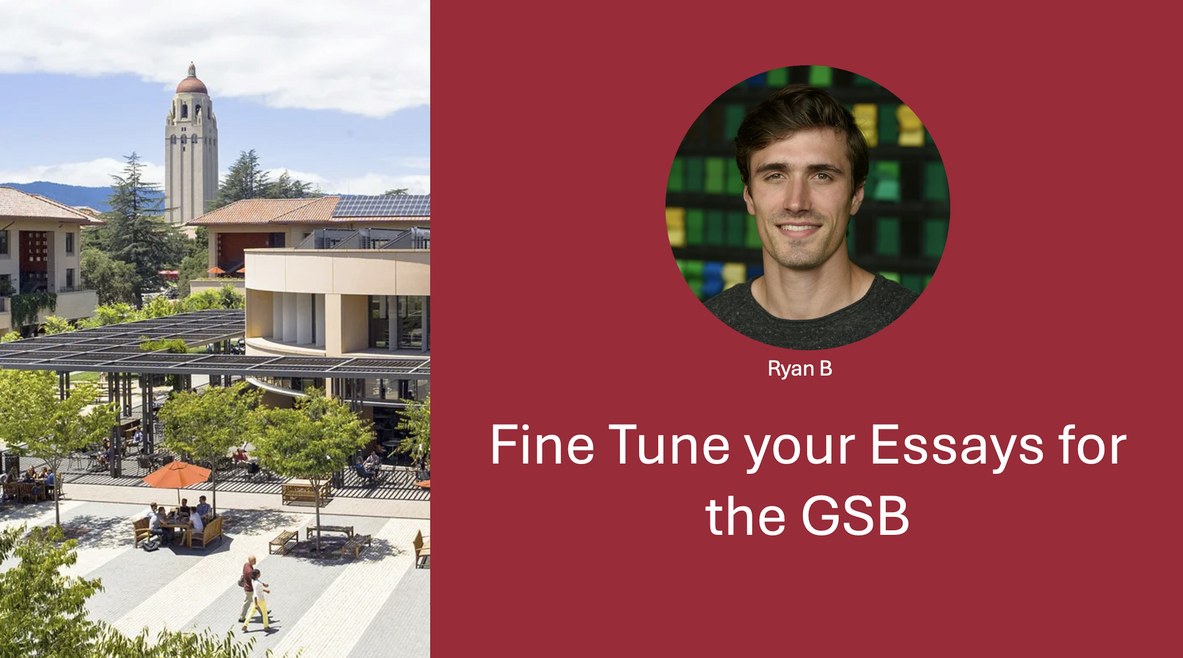 Fine Tune your Essays for the Stanford GSB 