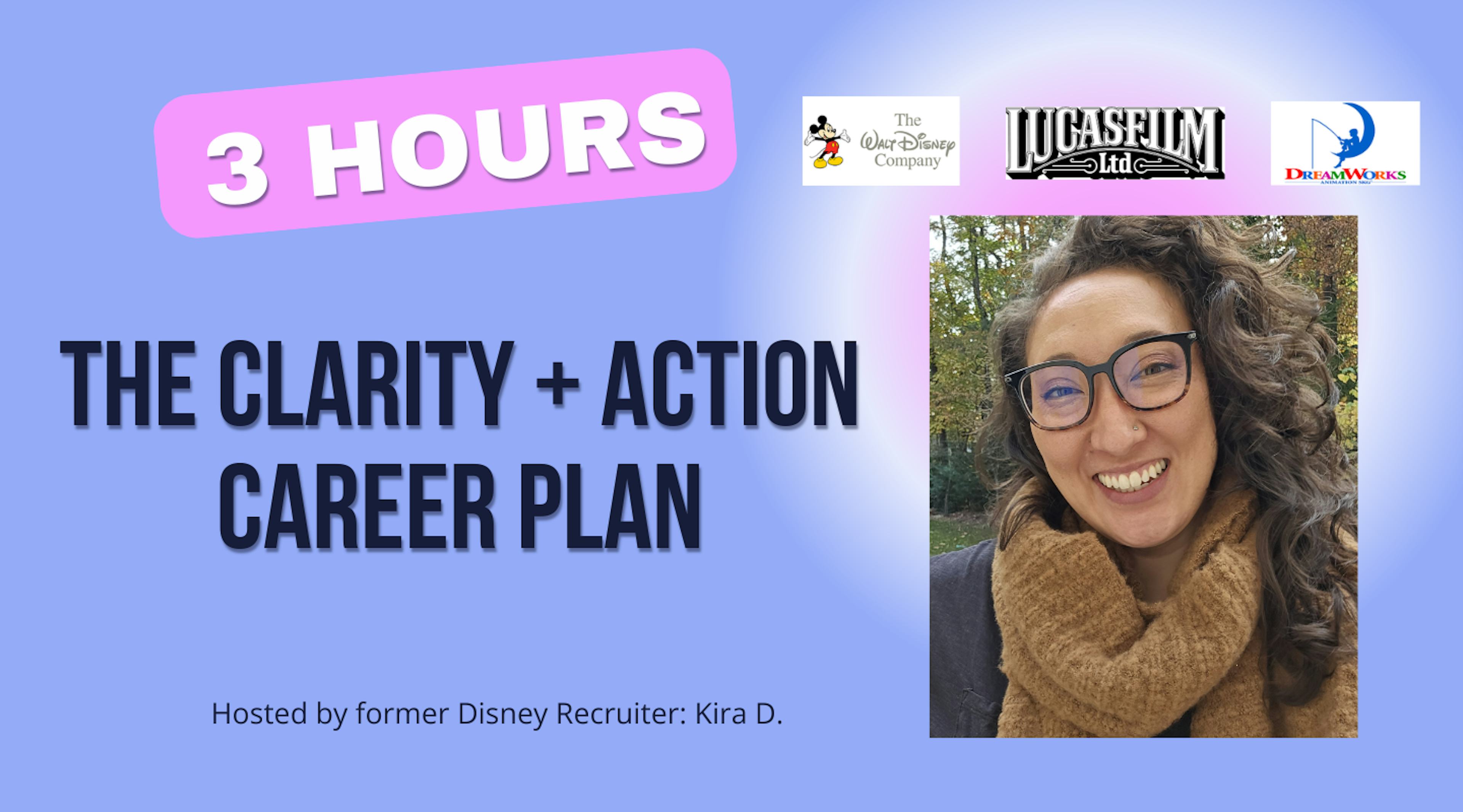 The Clarity + Action Career Plan: 3 Hours of Coaching for One Focus Area