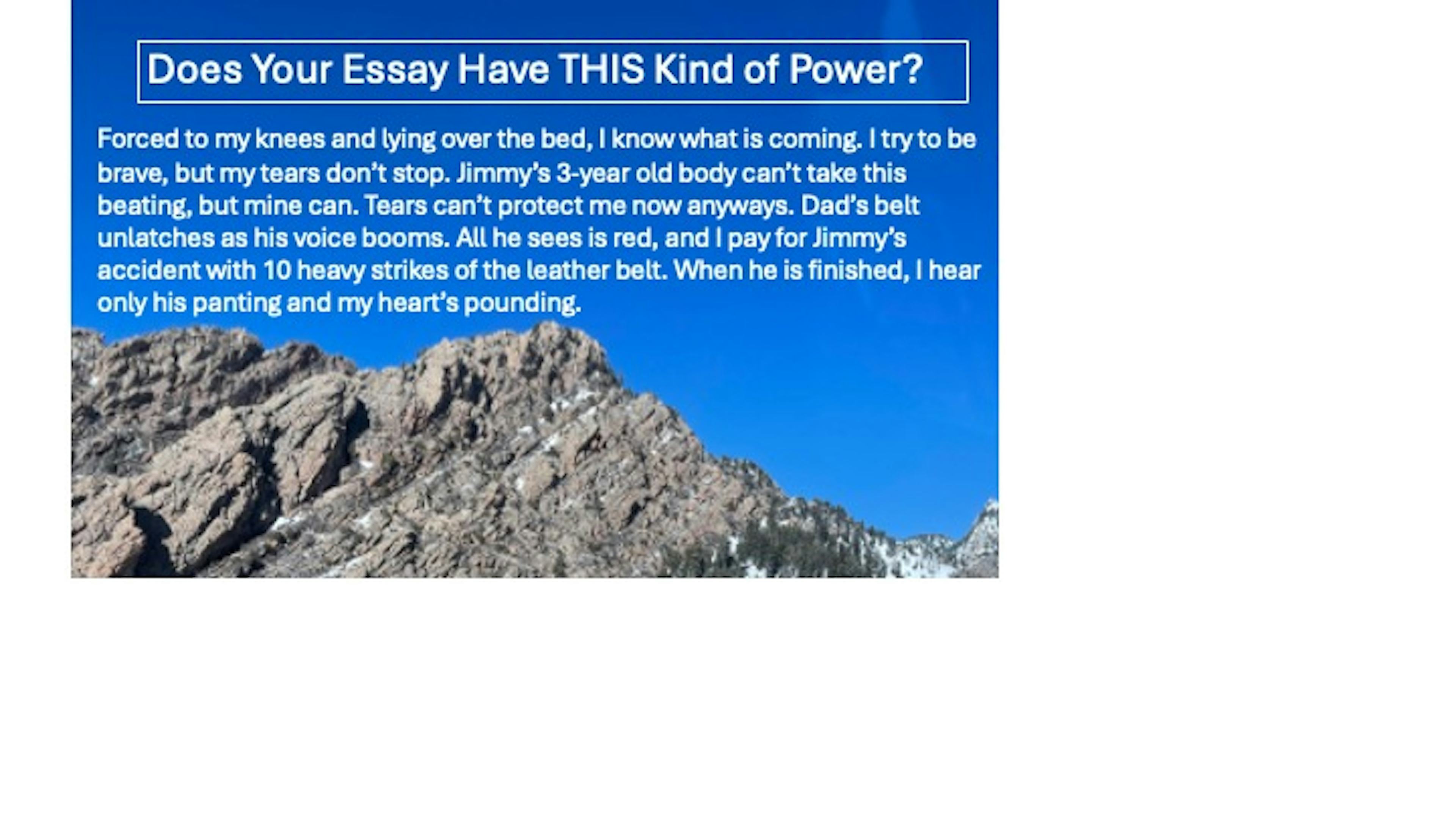 Outstanding MBA & Law School Required Essays