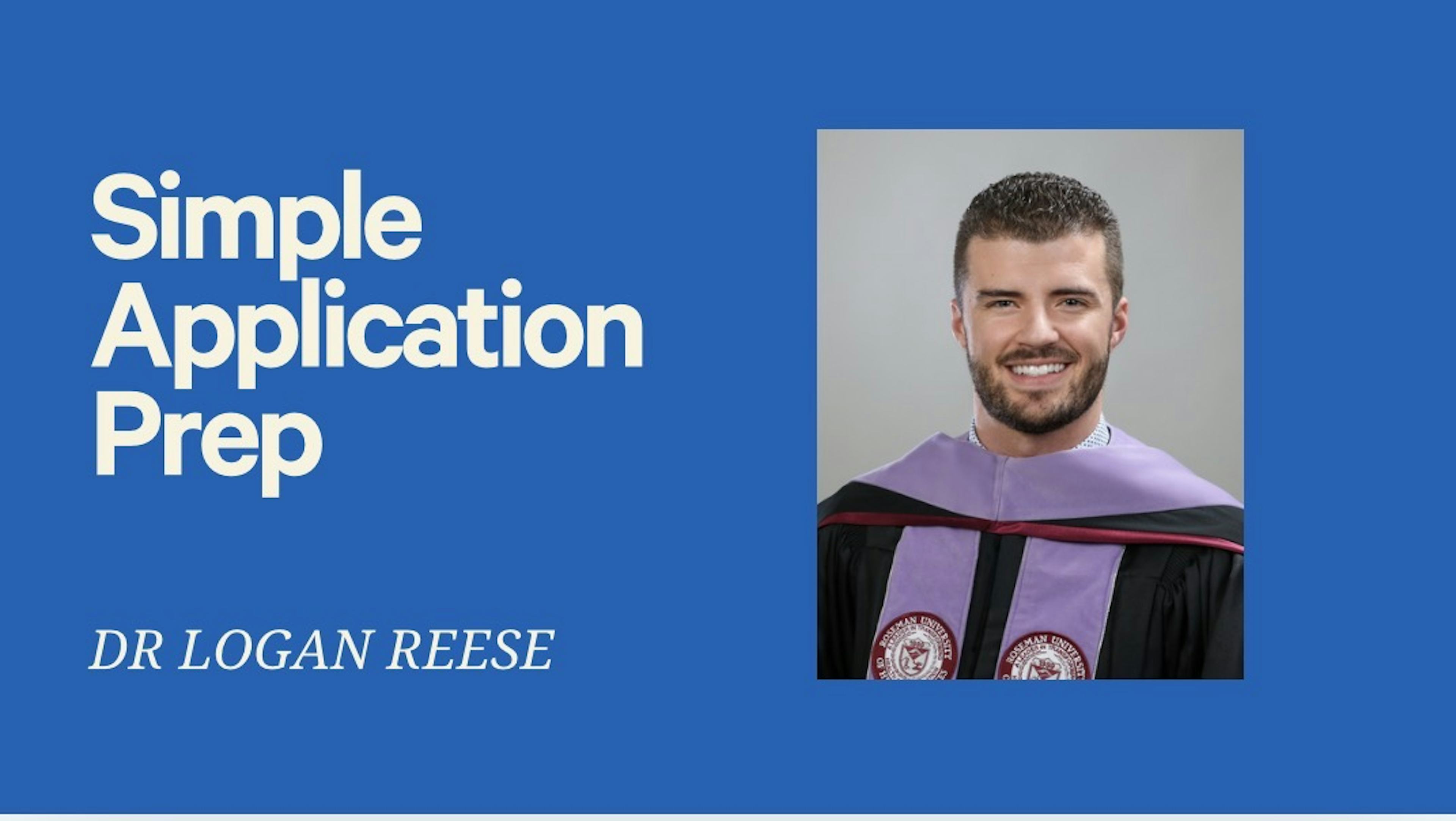 Simple Application Preparation 