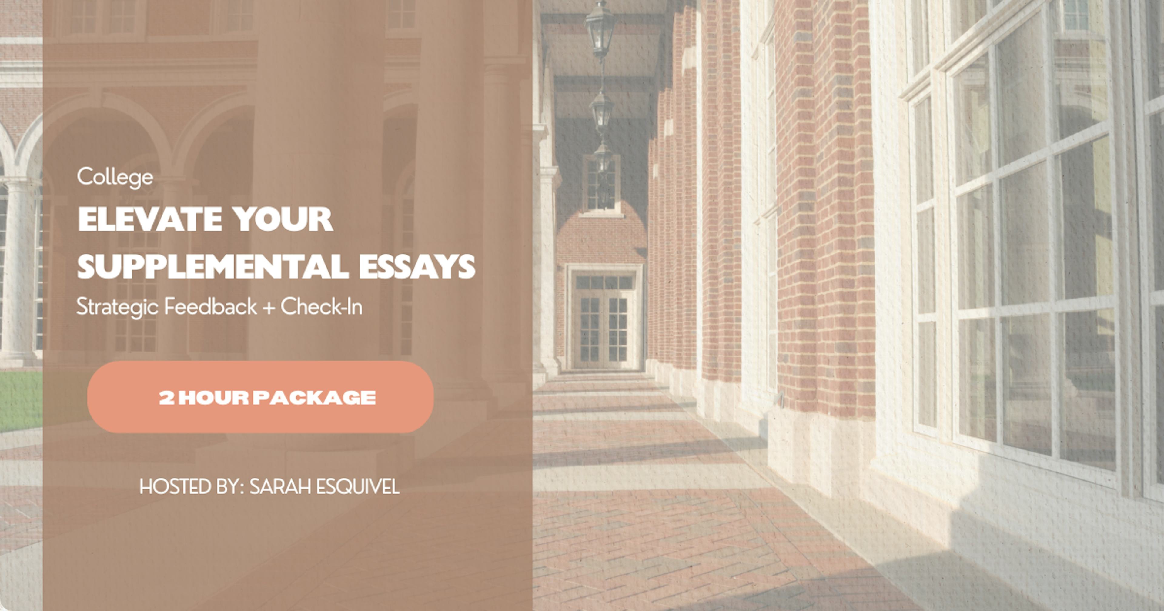 Elevate Your Supplemental Essays