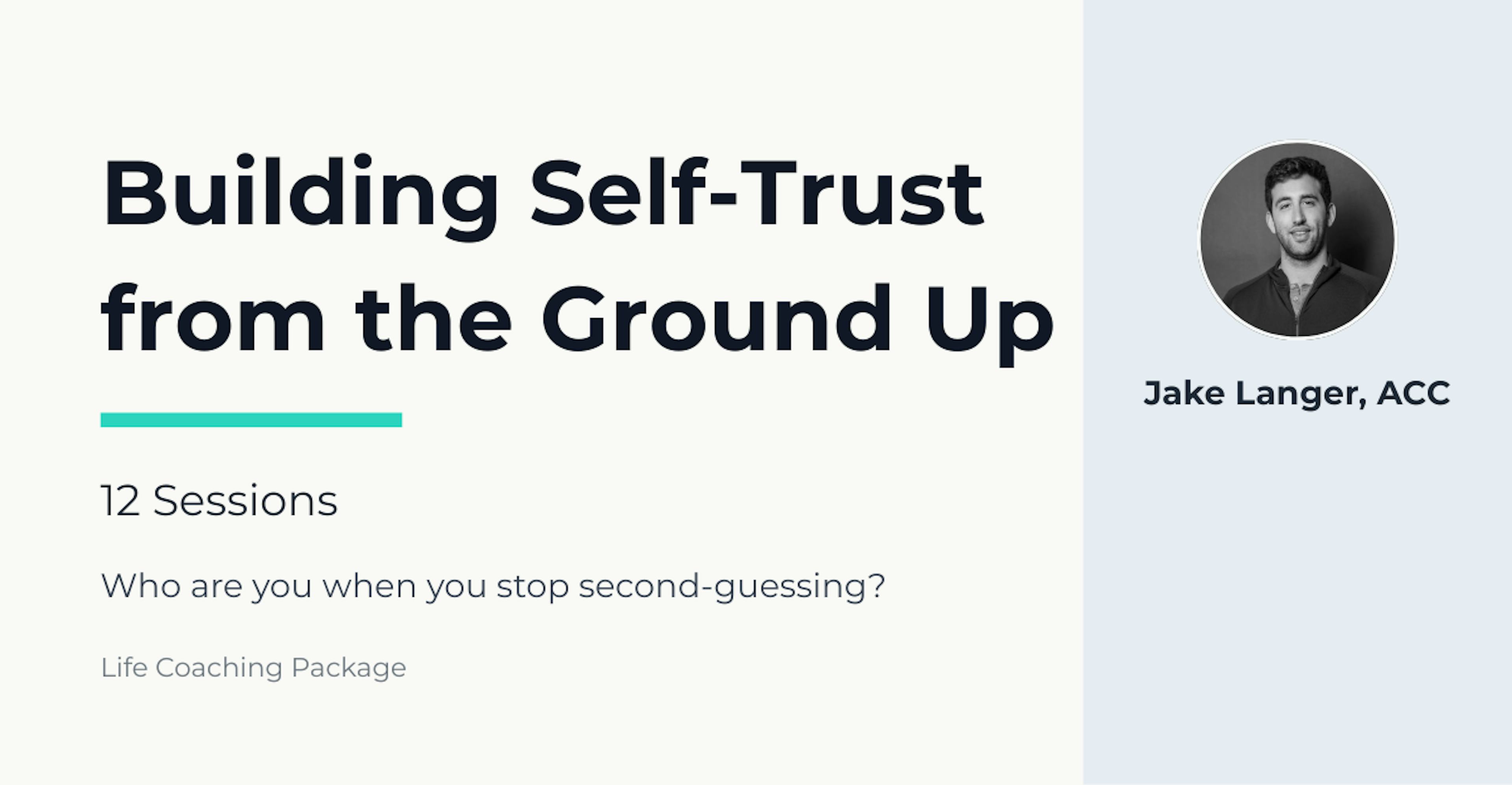 Building Self-Trust from the Ground Up