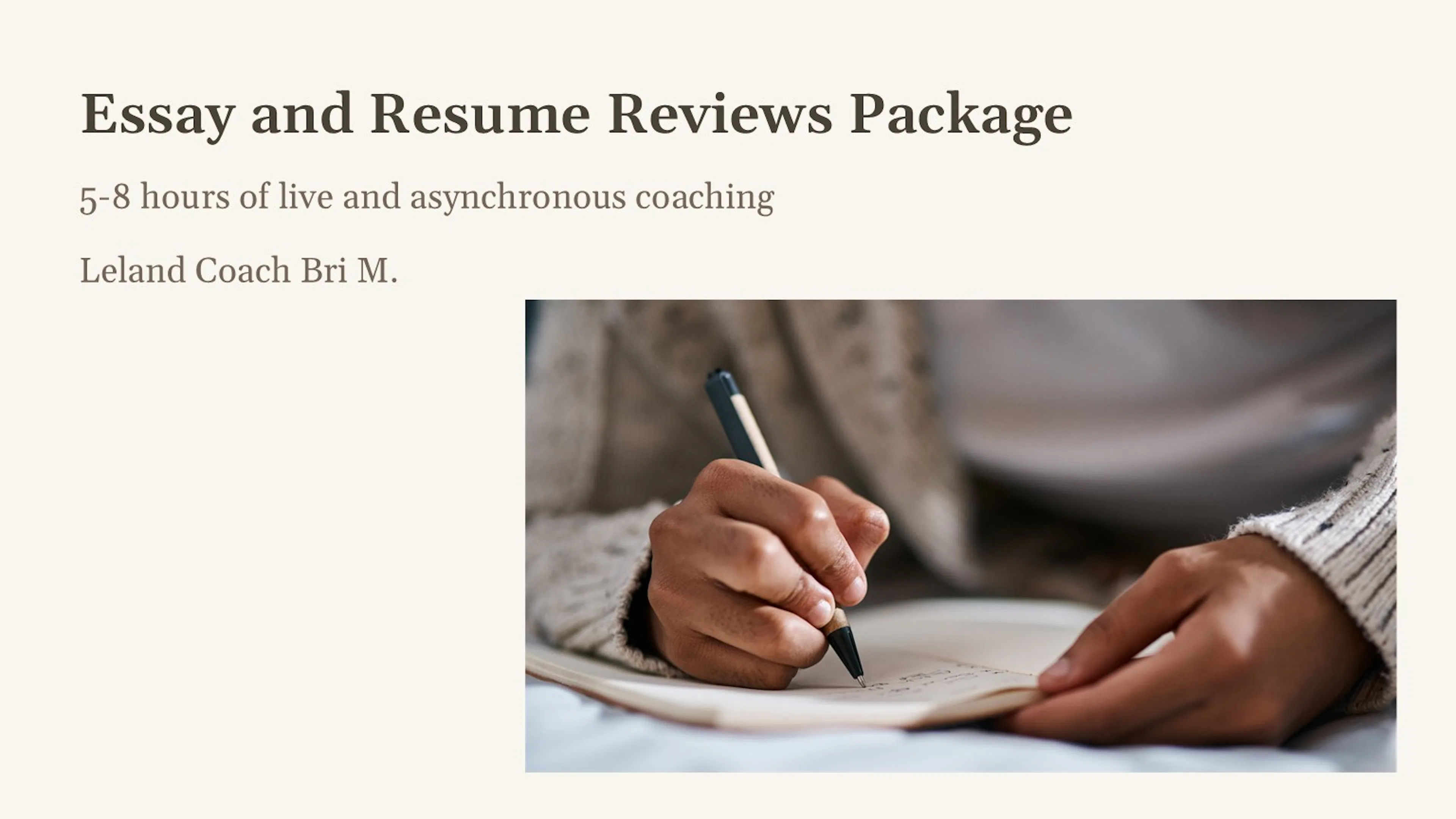 Resume and Essay Review and Edits