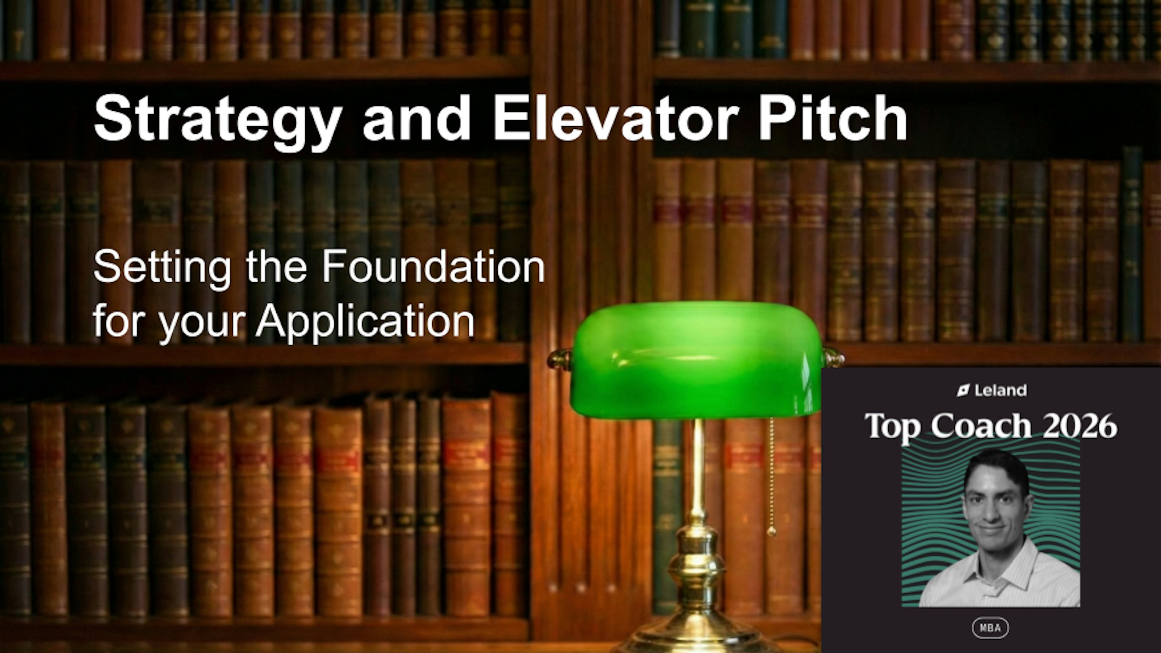 Strategy and Elevator Pitch