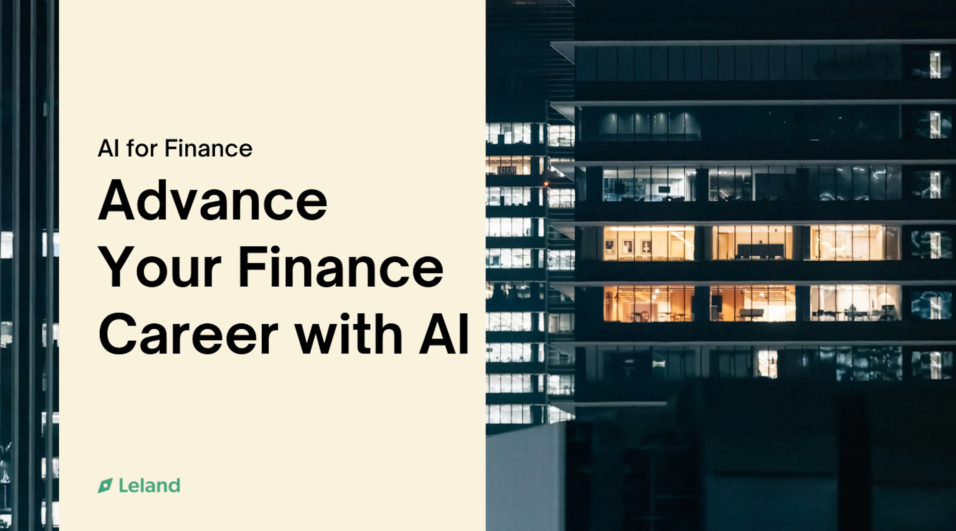 Advance Your Finance Career with AI