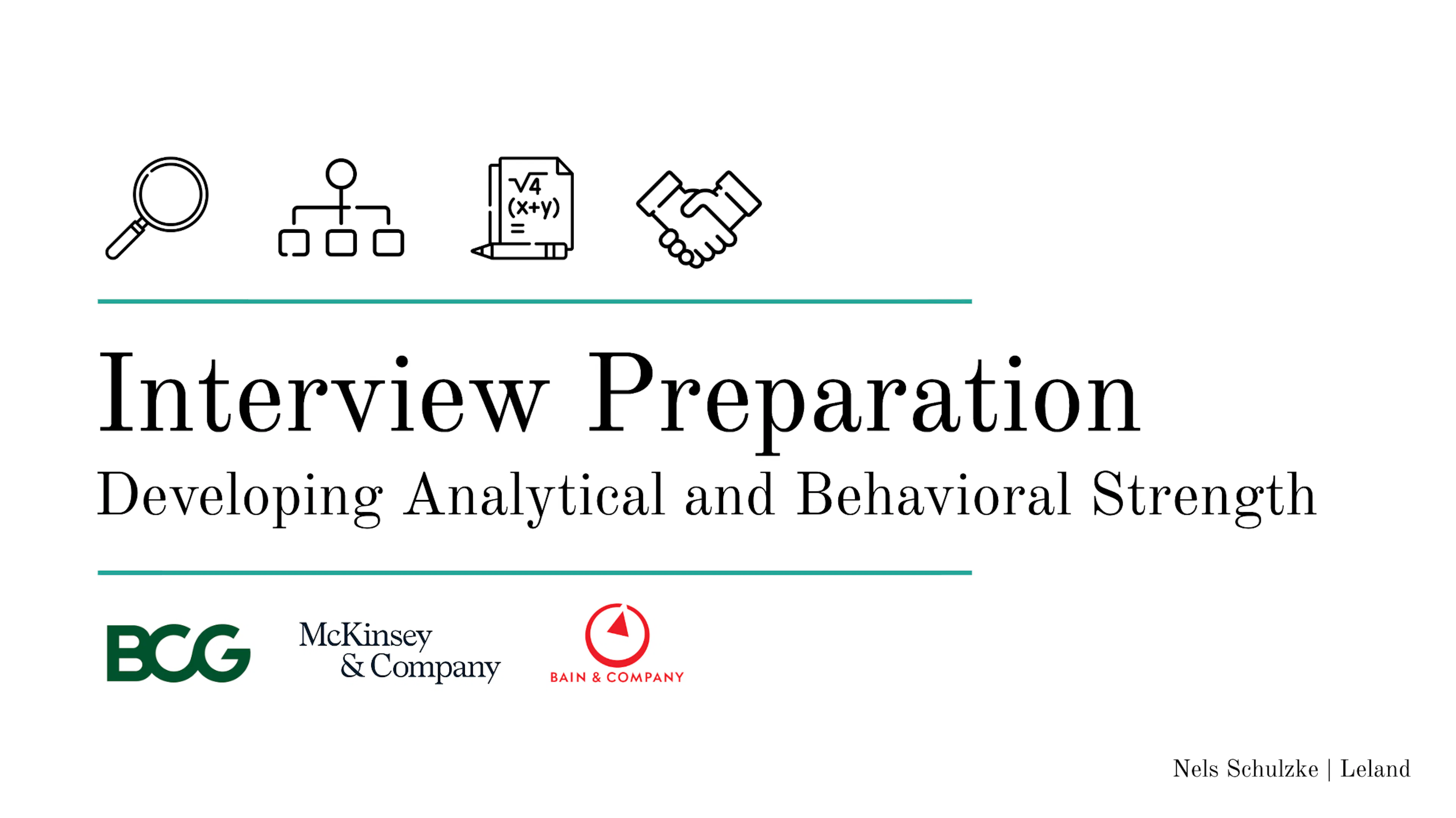 Interview Preparation — Developing Analytical and Behavioral Strength