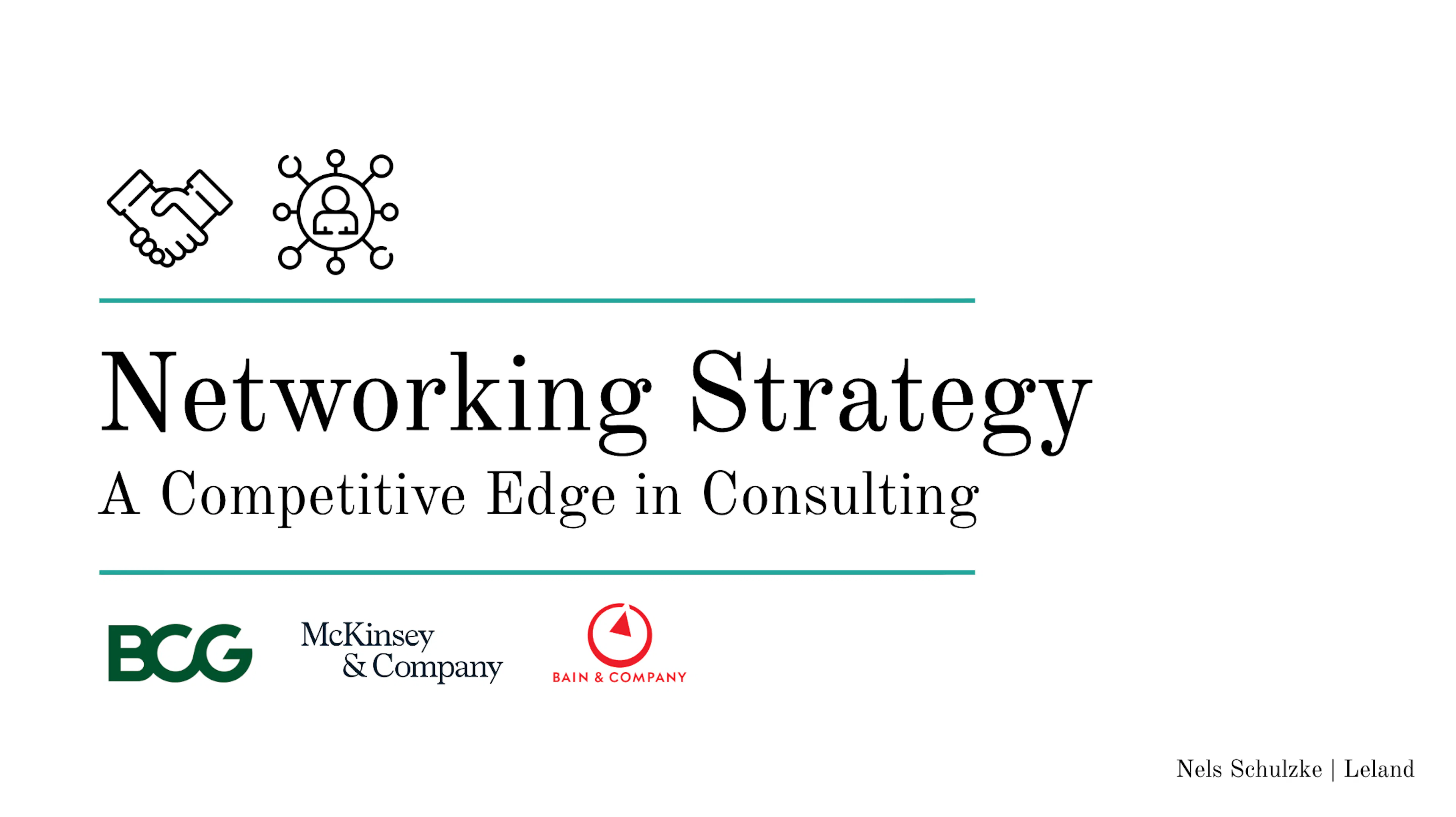 Networking Strategy — A Competitive Edge in Consulting