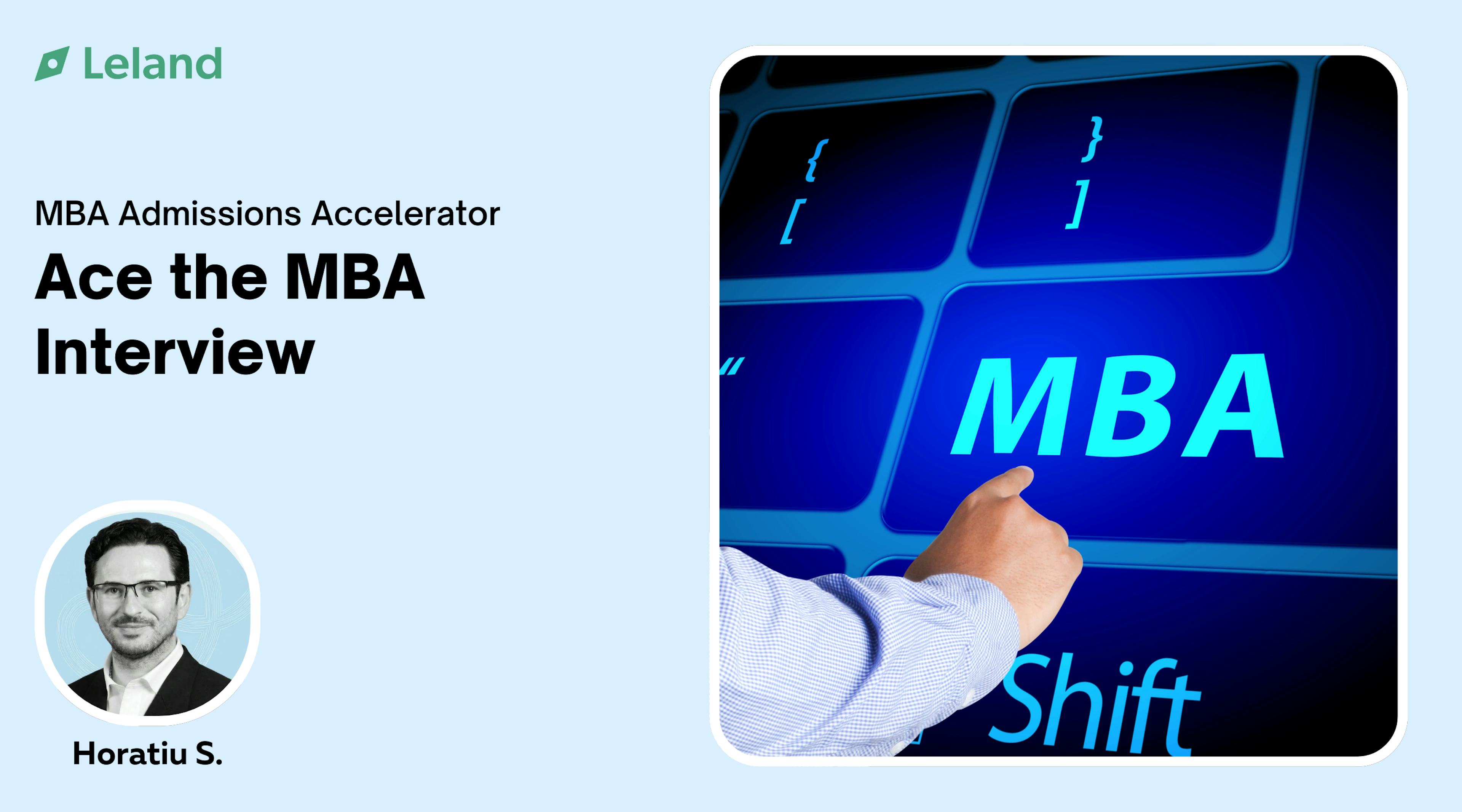 Ace the MBA Interview