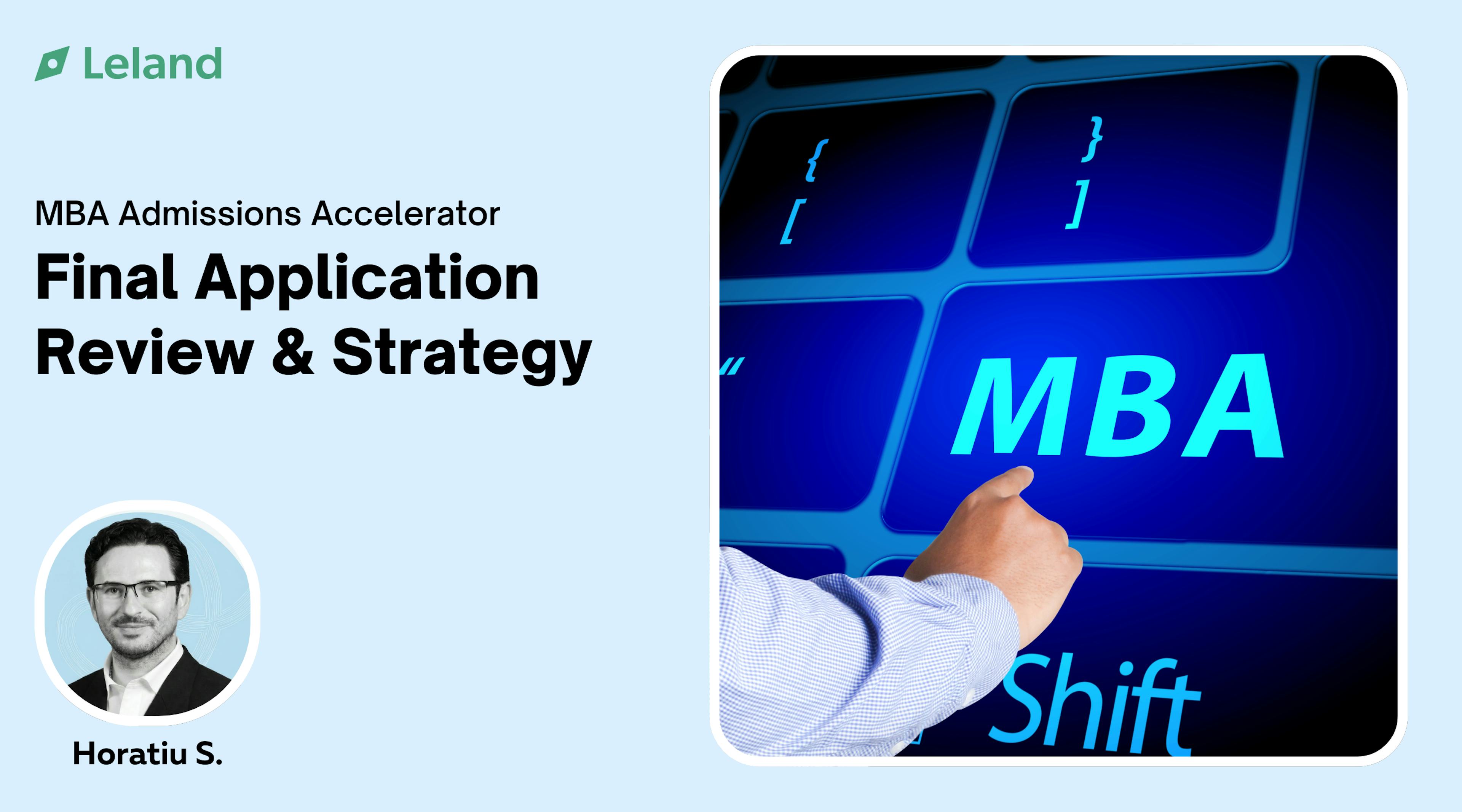 Final Application Review & Strategy