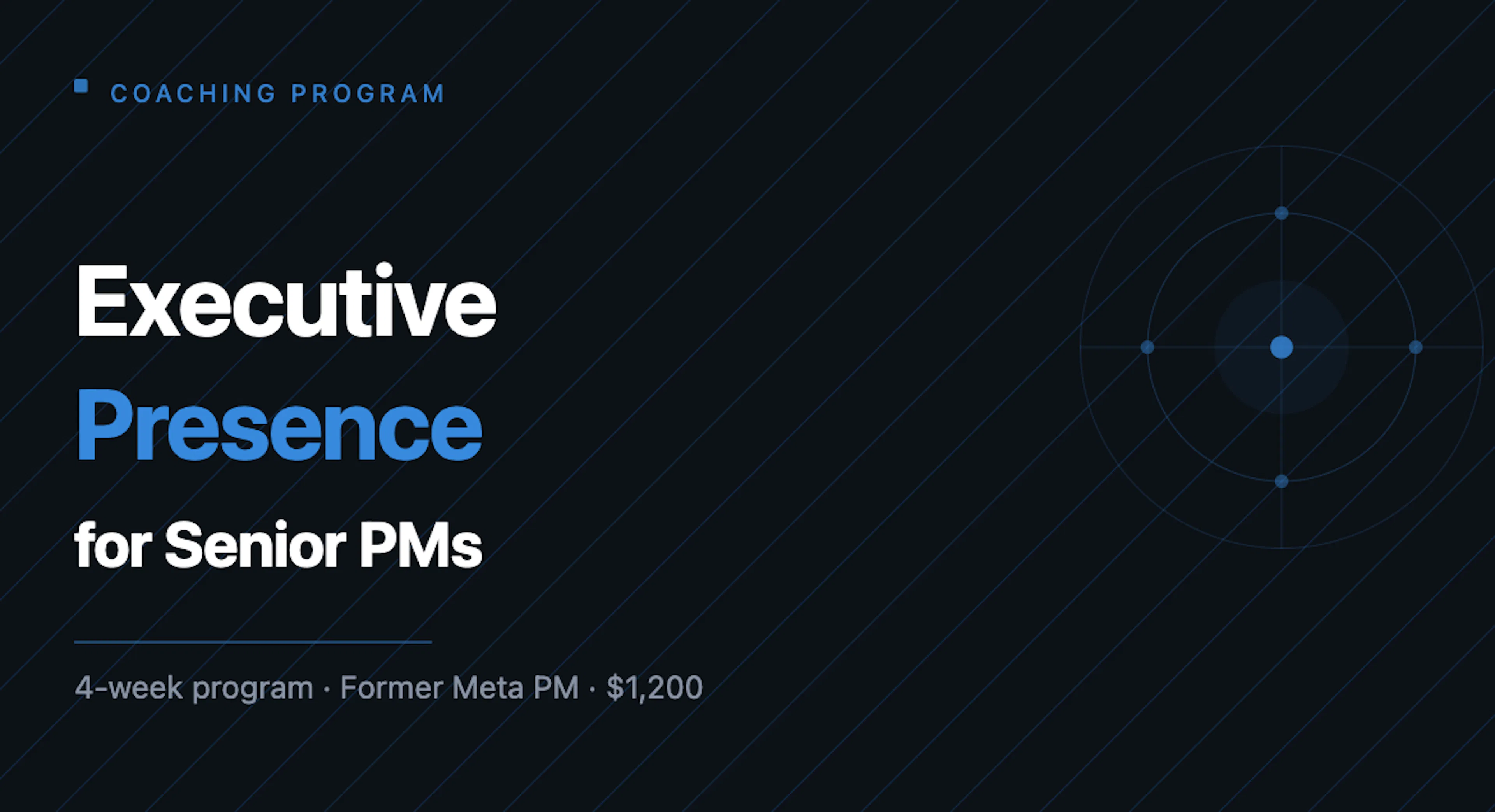 Executive Presence for PMs