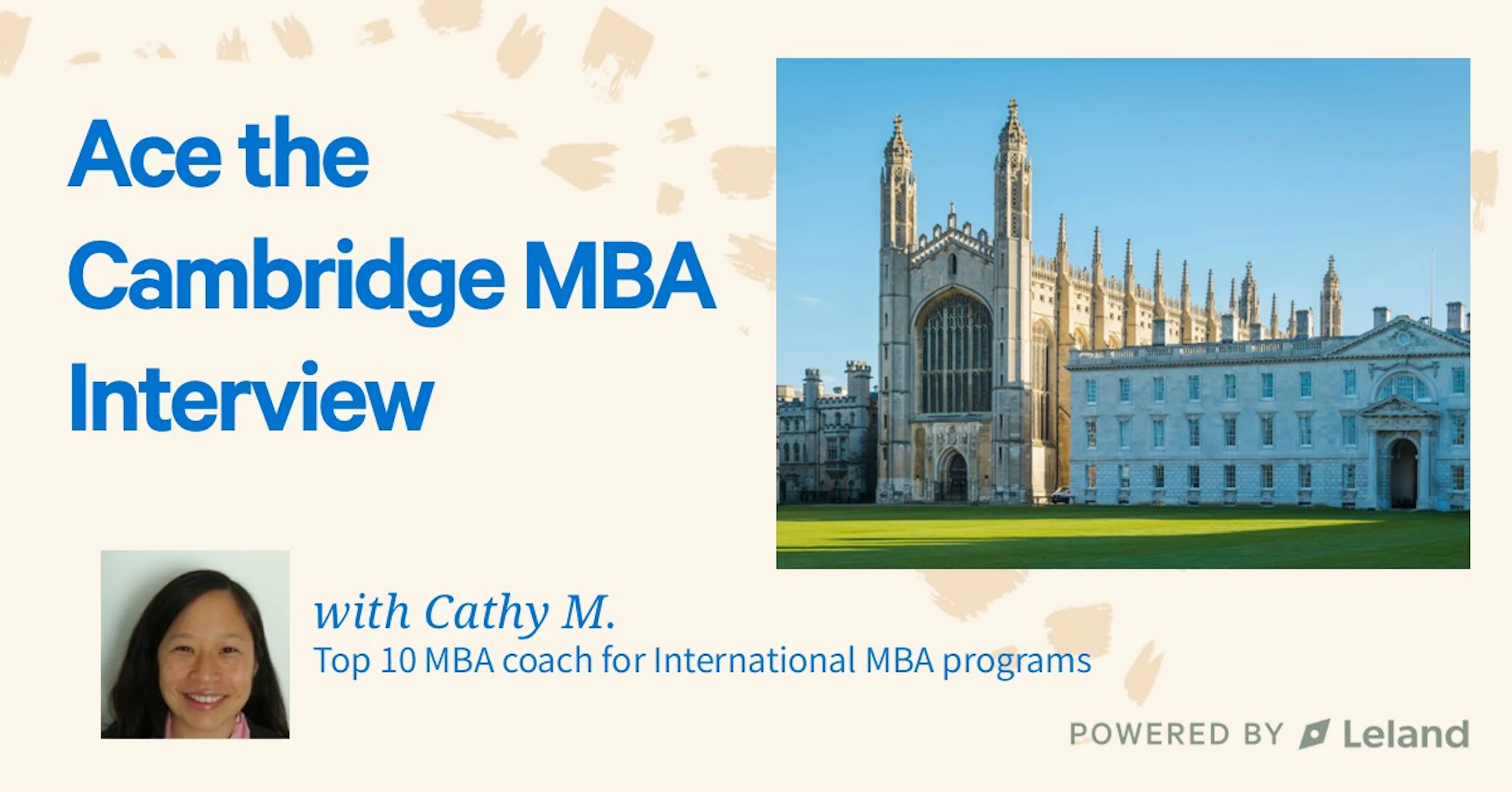 Ace Your Cambridge MBA Interview