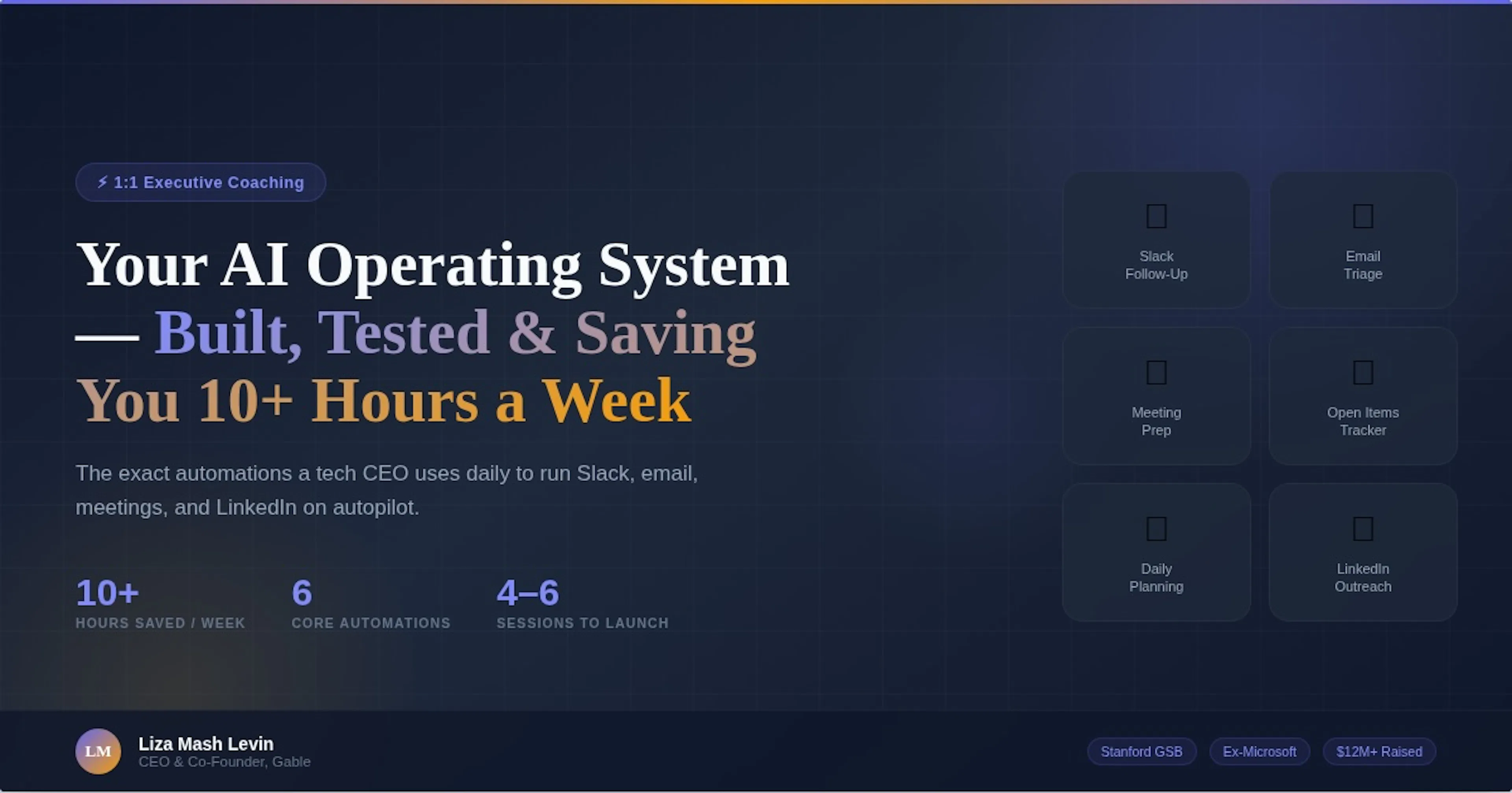 Get 10 Hours Back Every Week: AI Automation Coaching for Business Leaders