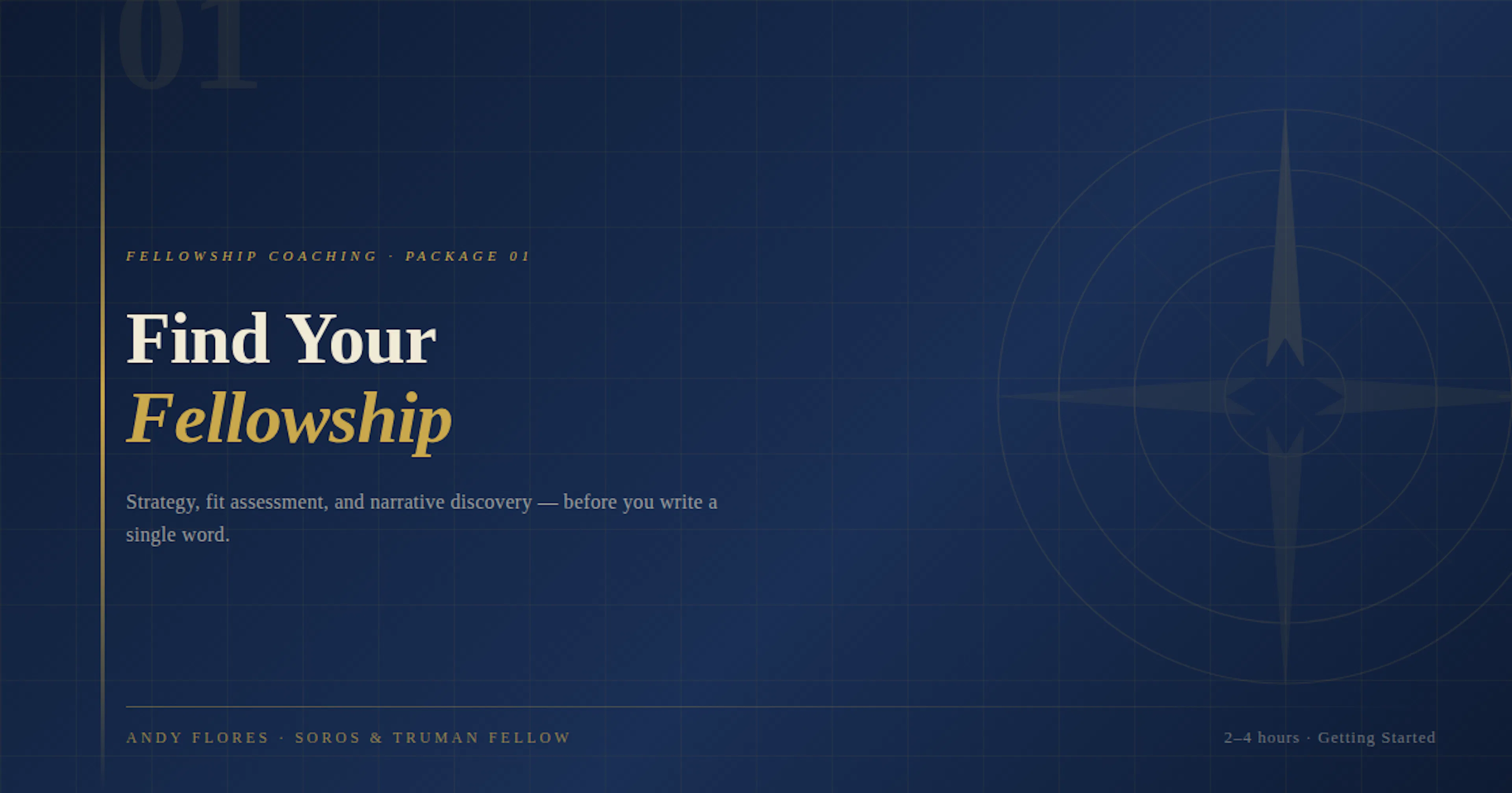 Find Your Fellowship — Getting Started