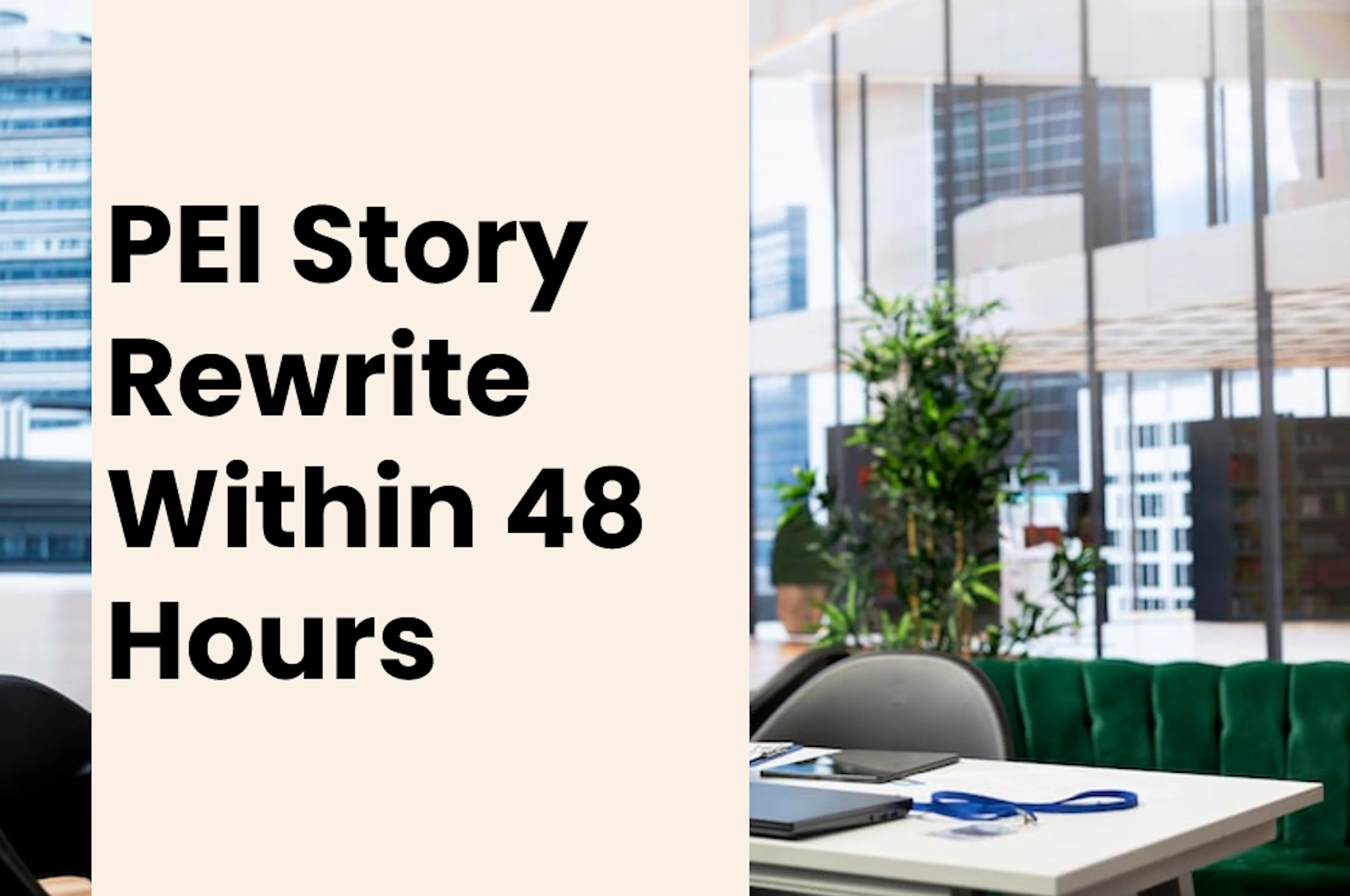 All Four PEI Stories Rewrite Within 48 Hours