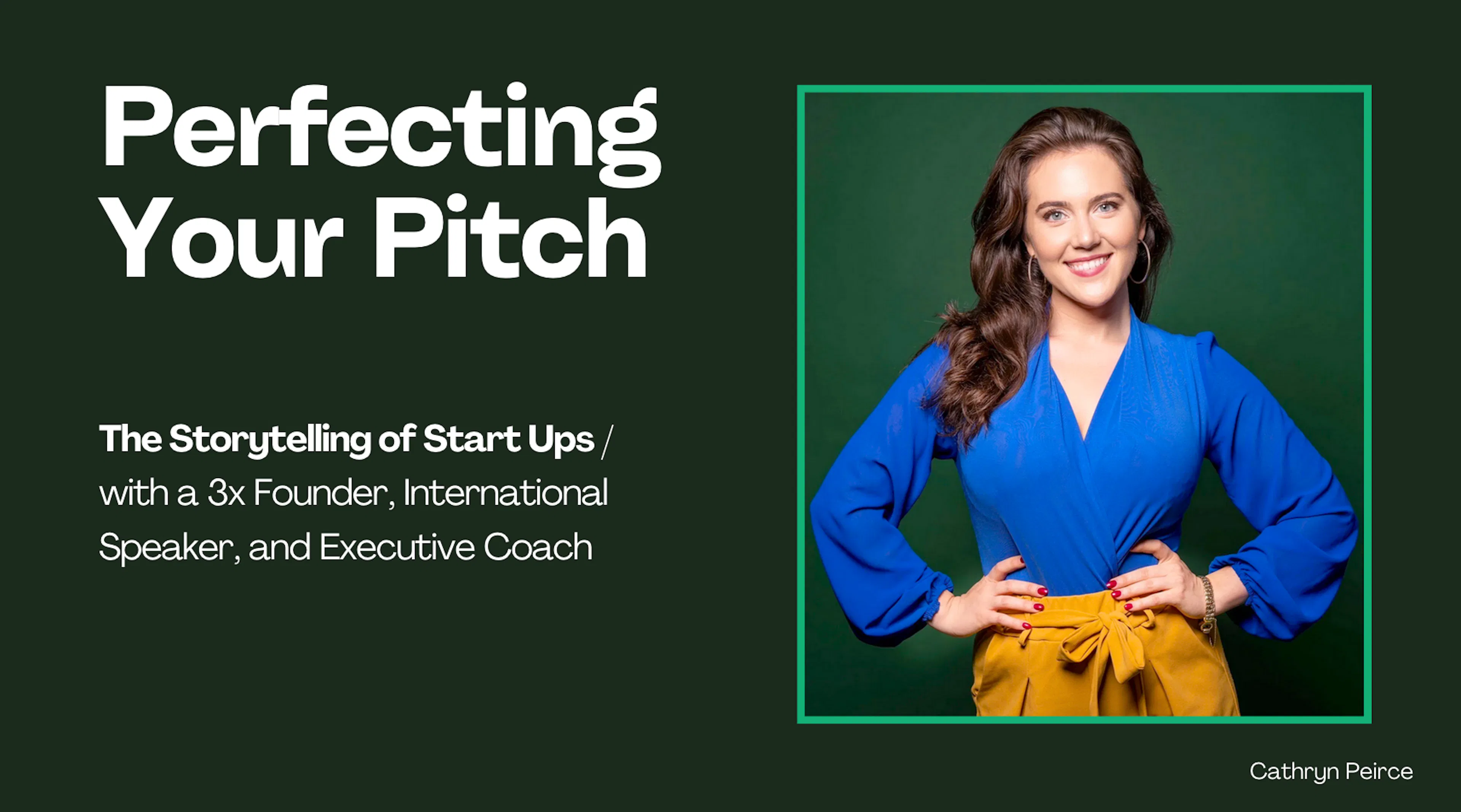 Perfecting Your Pitch