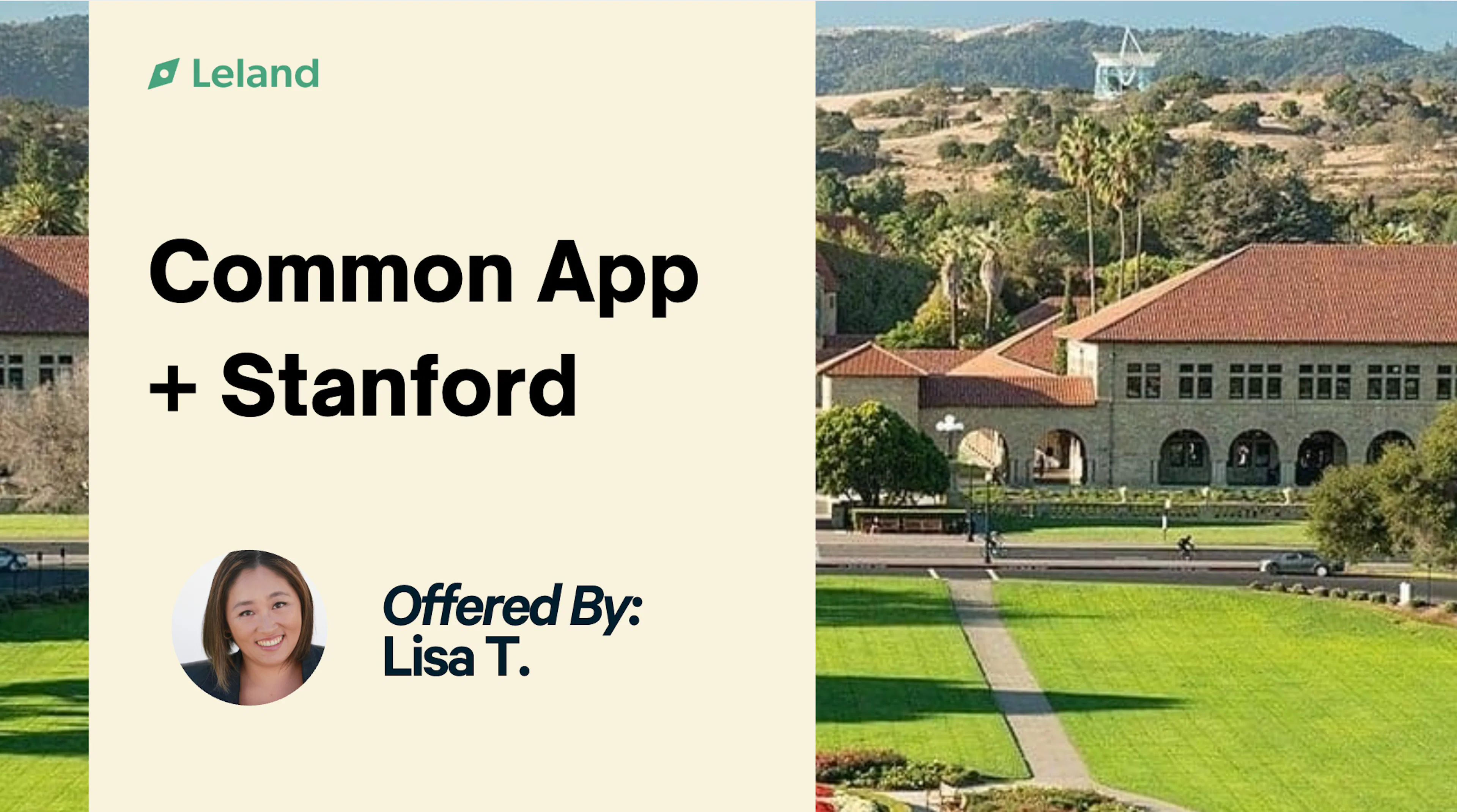Full-Service Common App + Stanford Application Package