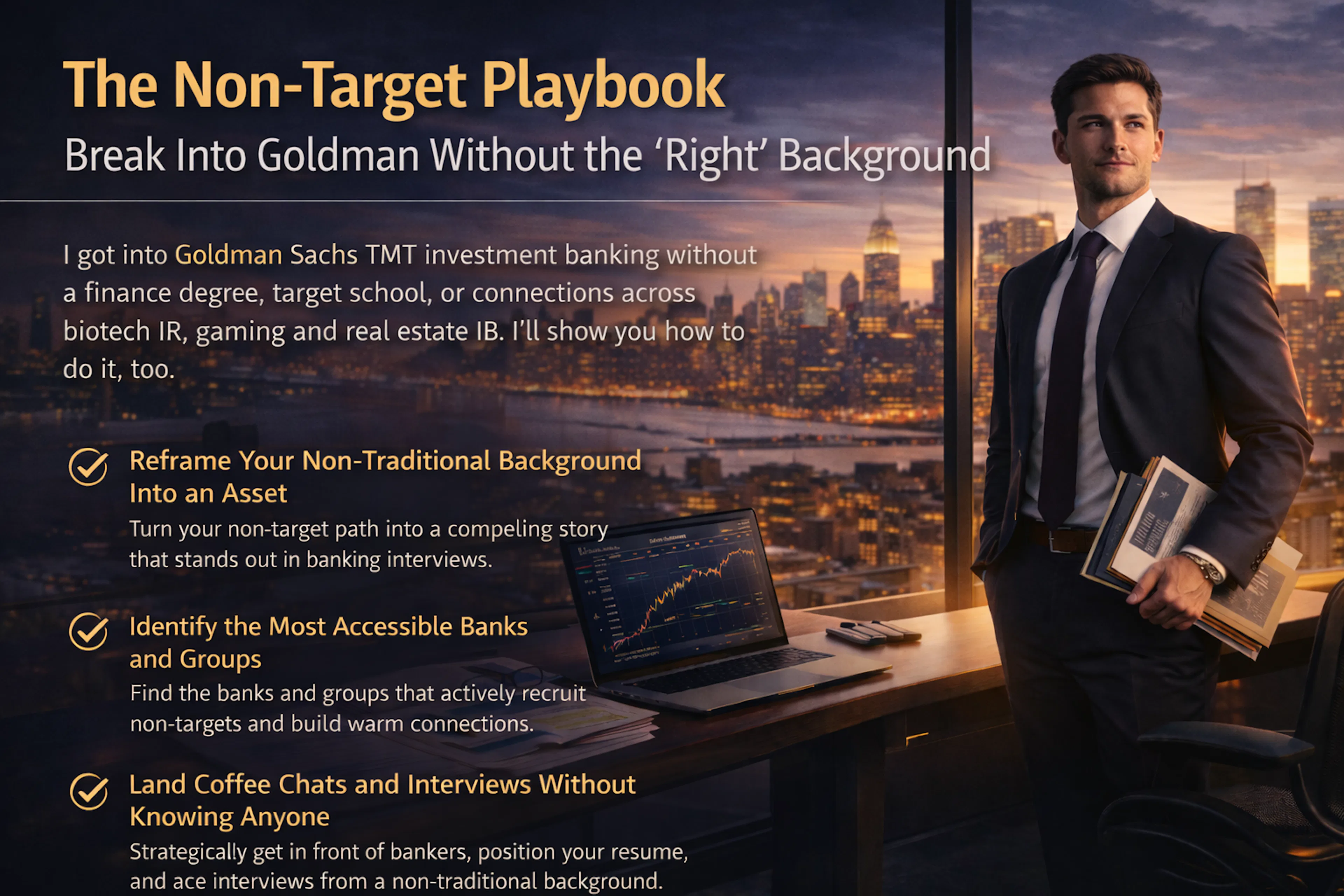 The Non-Target Playbook: Break Into Goldman Without the "Right" Background