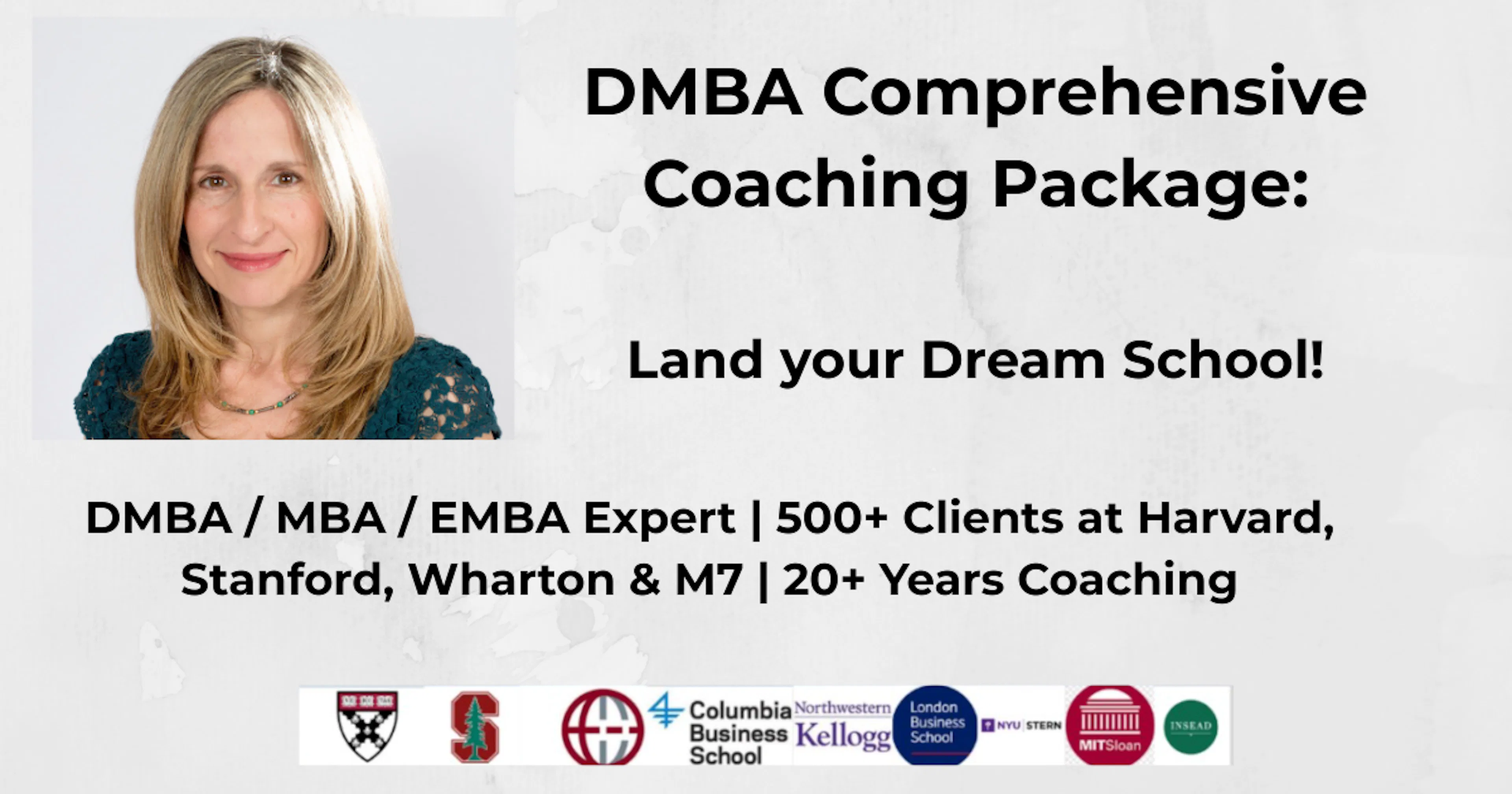 DMBA Coaching Package: Land your Dream School