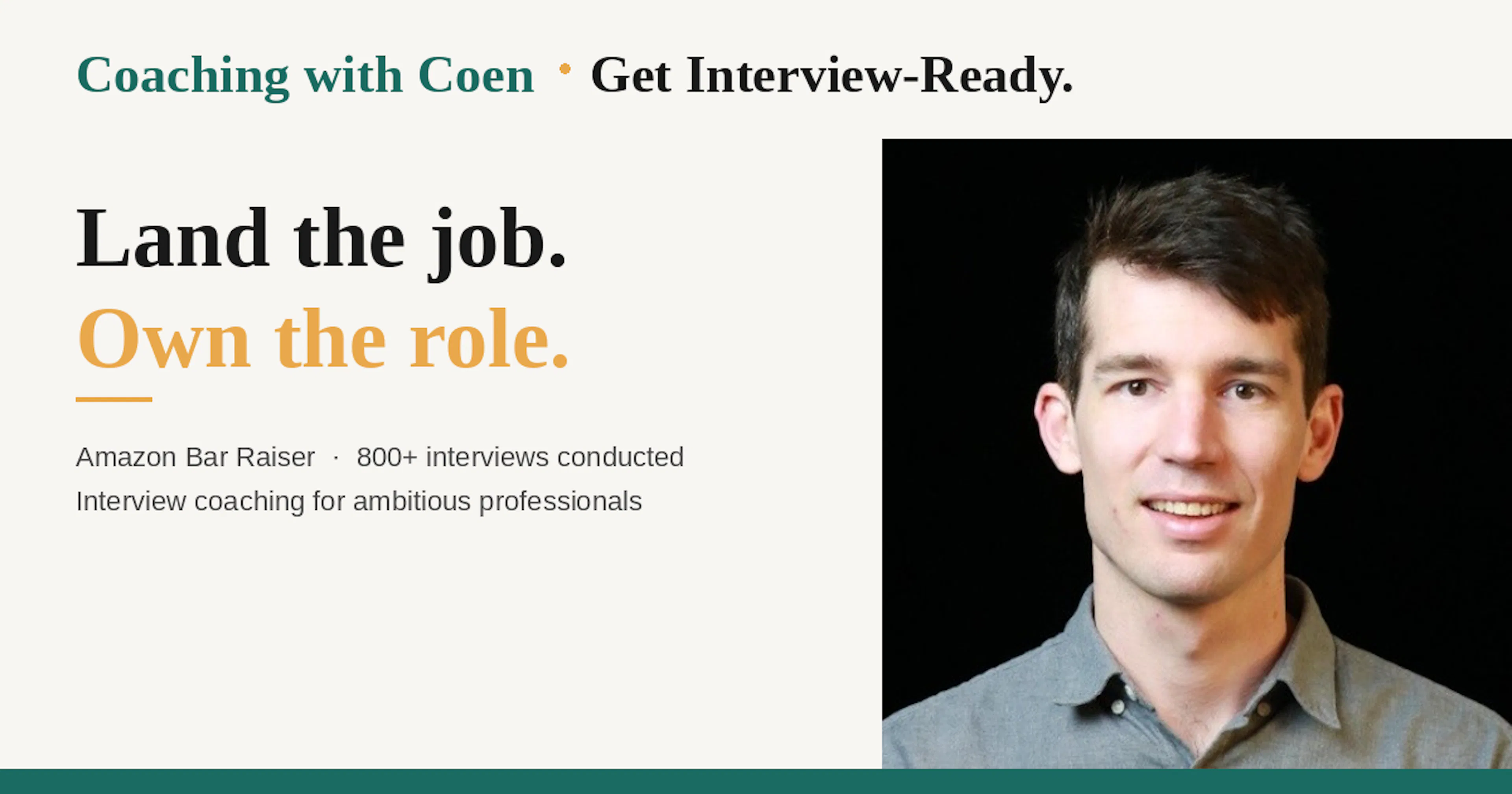 Get Interview Ready. Leverage my 800+ interviews at Amazon to your benefit