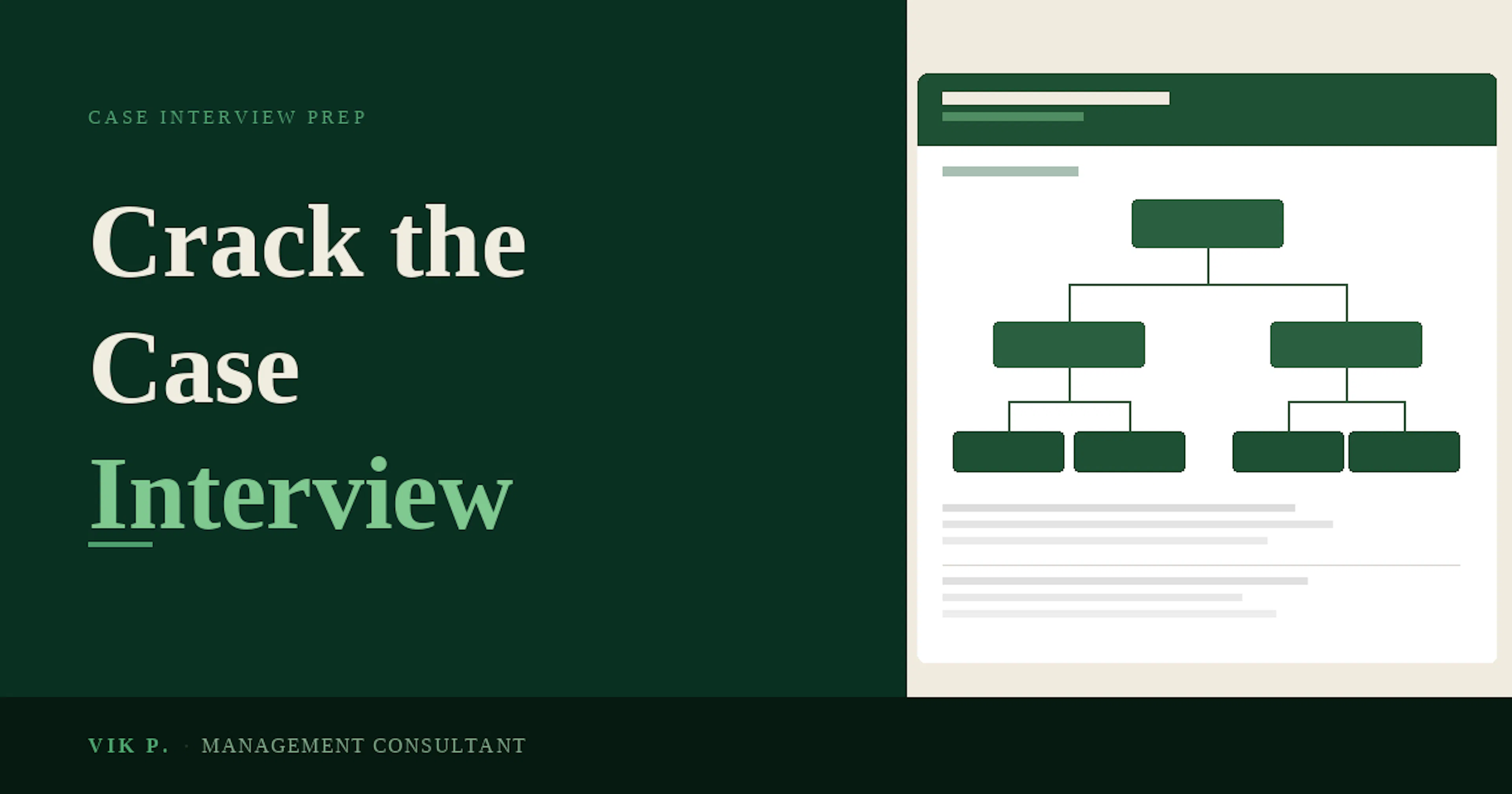 Consulting Case Interview Prep — 3 Live Practice Cases
